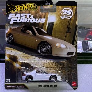 Hot Wheels Fast & Furious 1994 Honda Del Sol - Hot White by Mattel